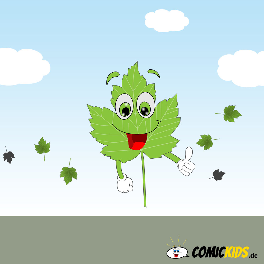 Blatti - Ein Blatt als Comicfigur