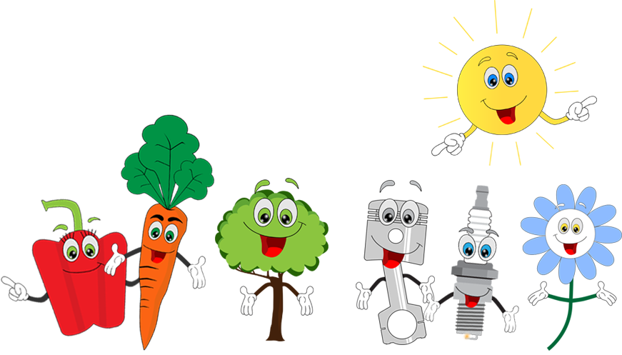 Verschiedene Comicfiguren