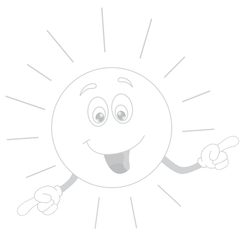 Malvorlage mit einem Sunny