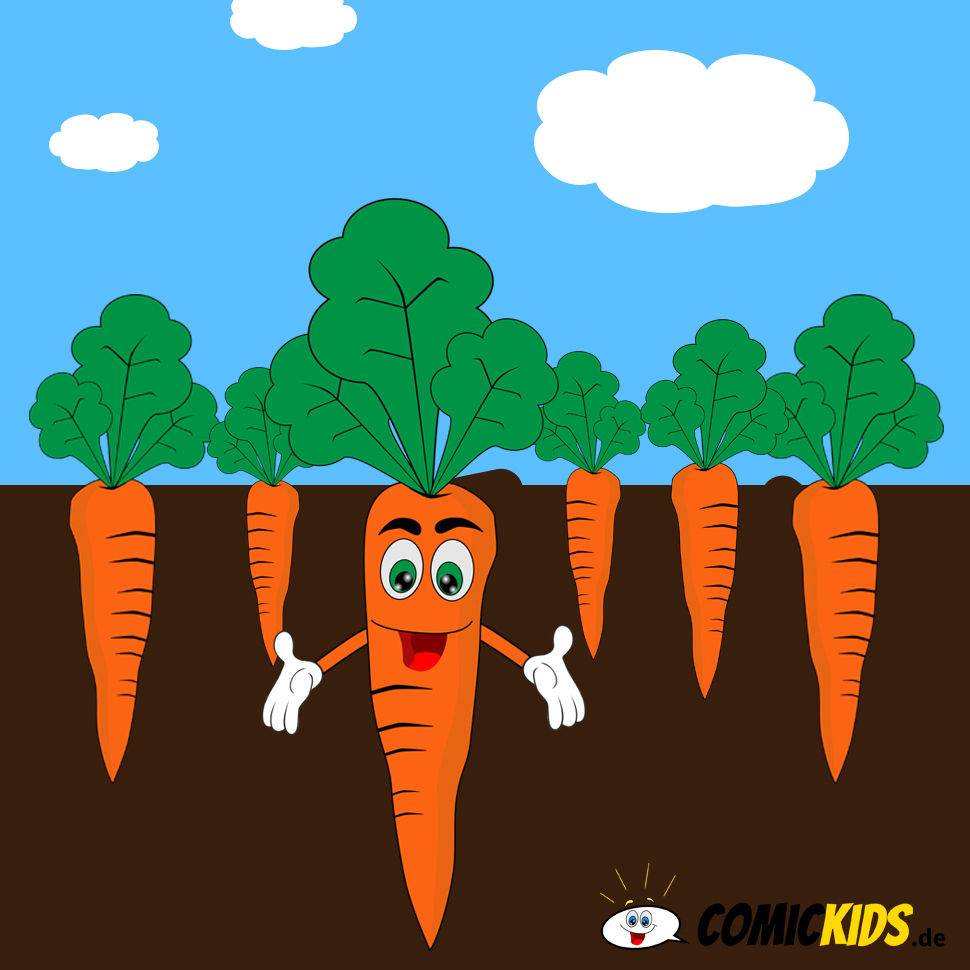 Die Möhren Comicfigur
