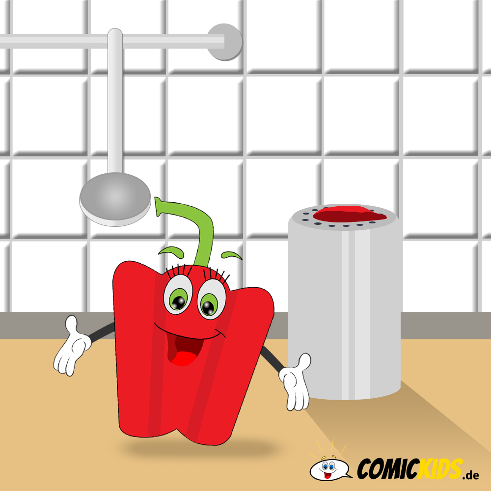 Die Paprika als ComicFigur