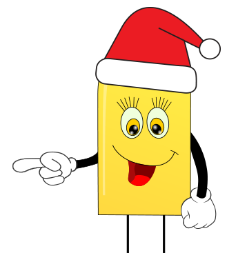 Mrs. Led mit Weihnachtsmütze